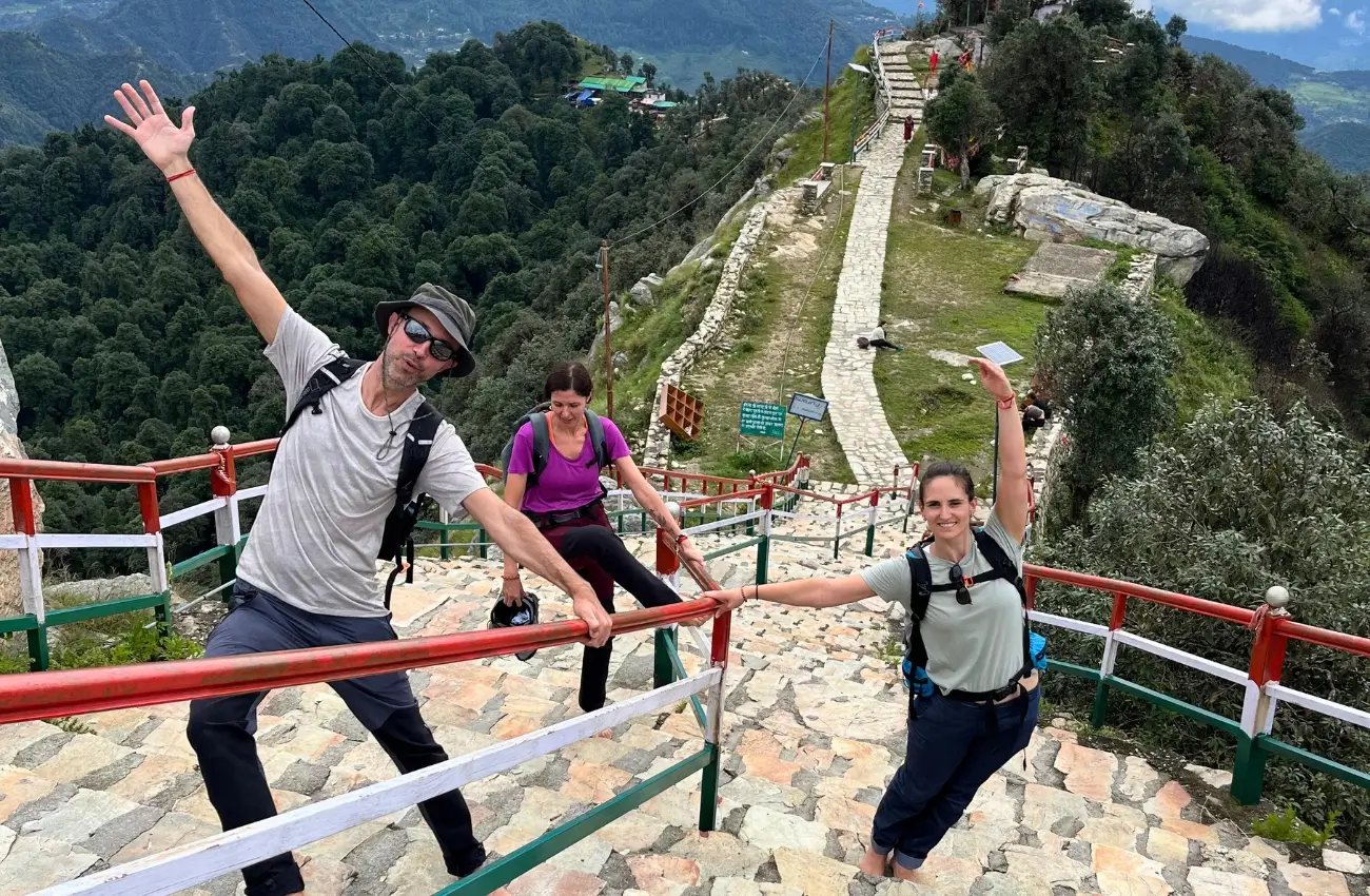 Himalayan hiking experience during yoga retreat in Rishikesh