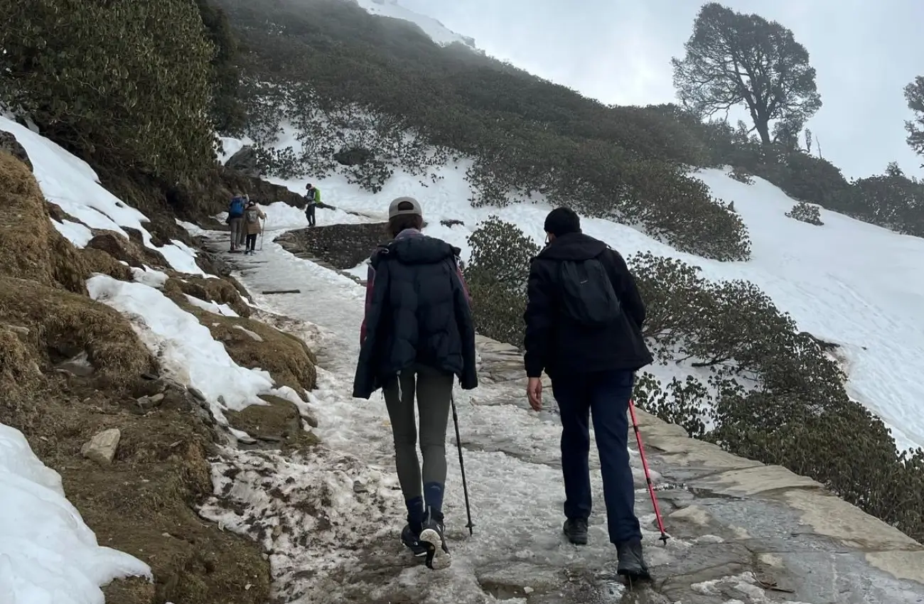 9-day Himalayan hike blending trekking and yoga in majestic peaks