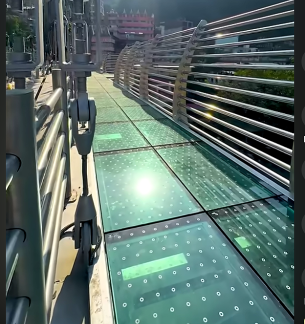 Stunning views from Bajrang Setu Glass Bridge in Rishikesh