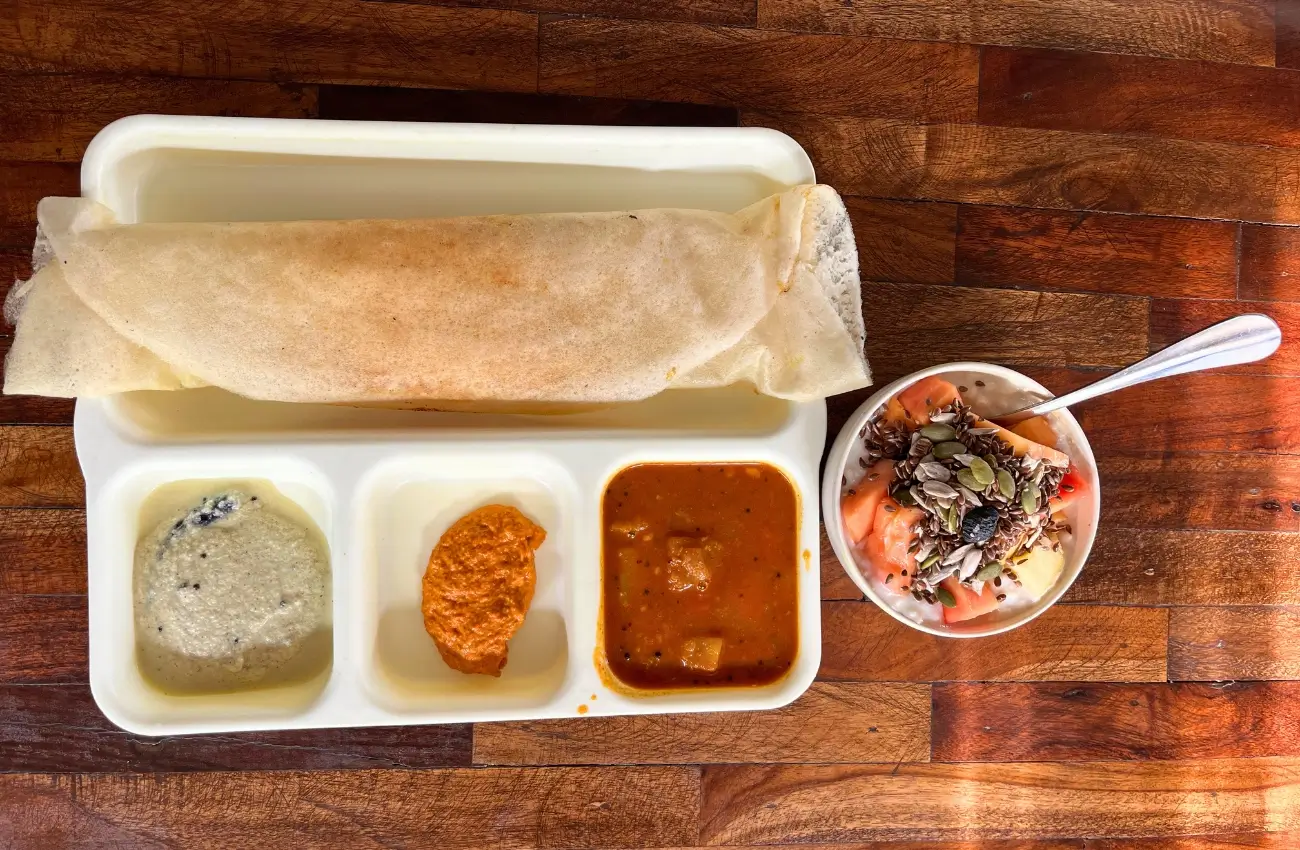 Satvic food at best yoga retreat in Rishikesh