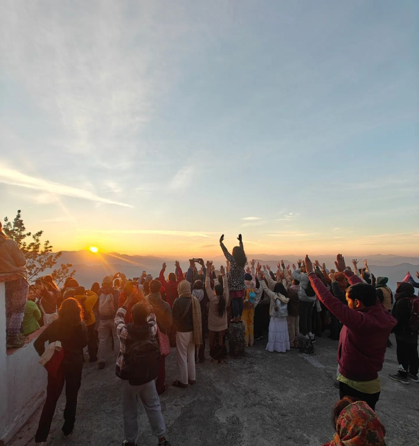 Panoramic view from Kunjapuri Devi Temple Rishikesh