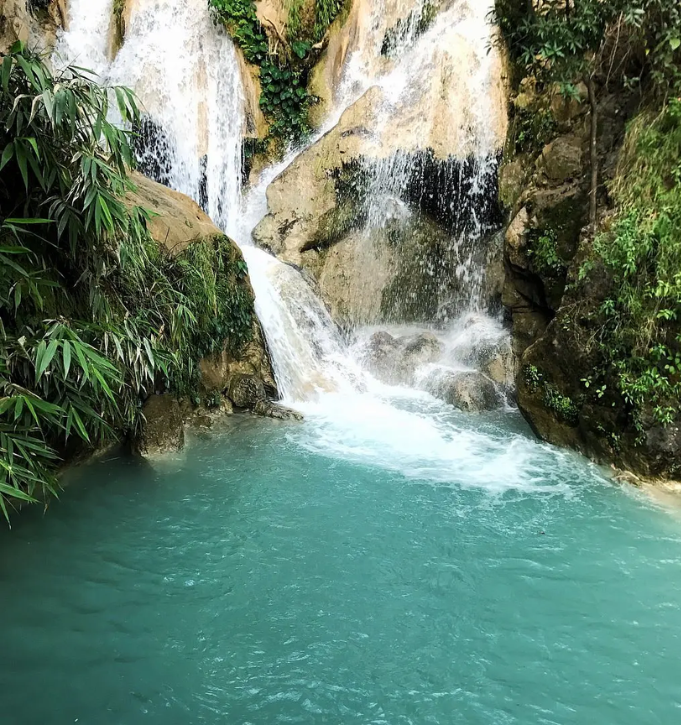 Natural refreshing pools and cascades at Neergarh Waterfall Rishikesh