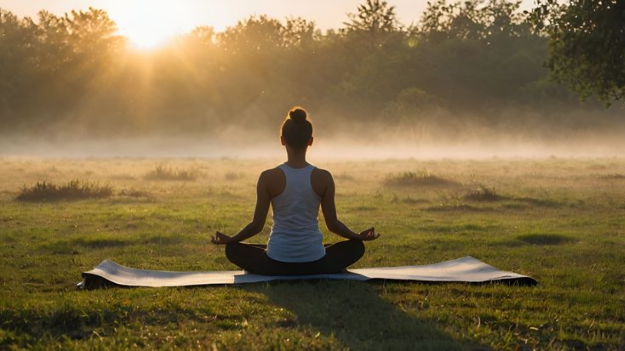 Person practicing 15-minute morning detox yoga routine for full-day energy