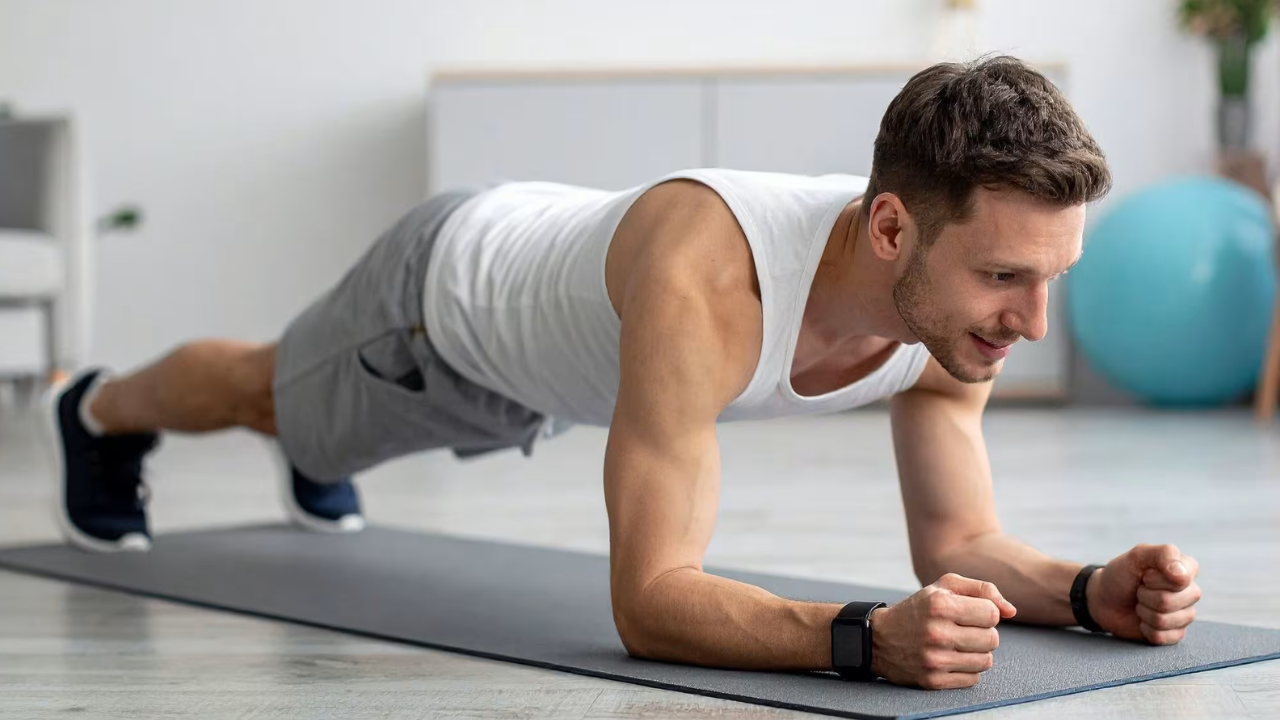 Plank pose yoga for belly fat reduction