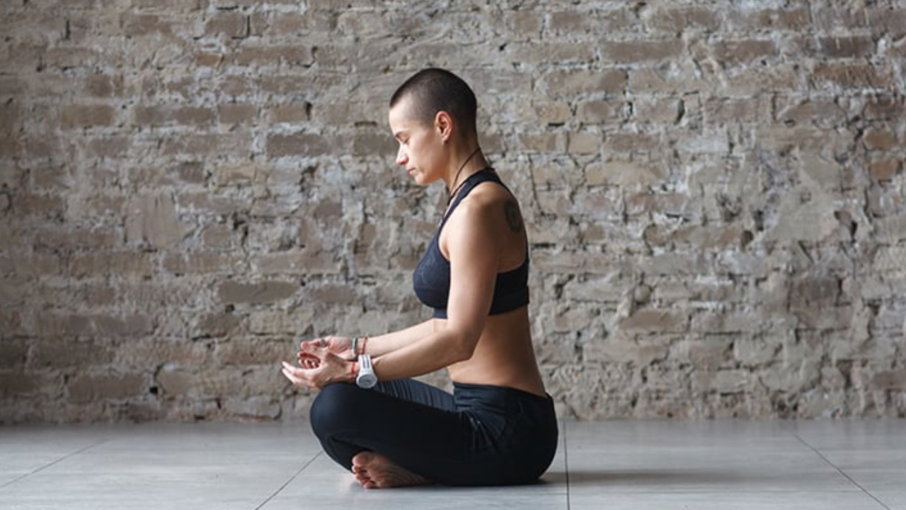 Samadhi meditation representing spiritual enlightenment and inner peace