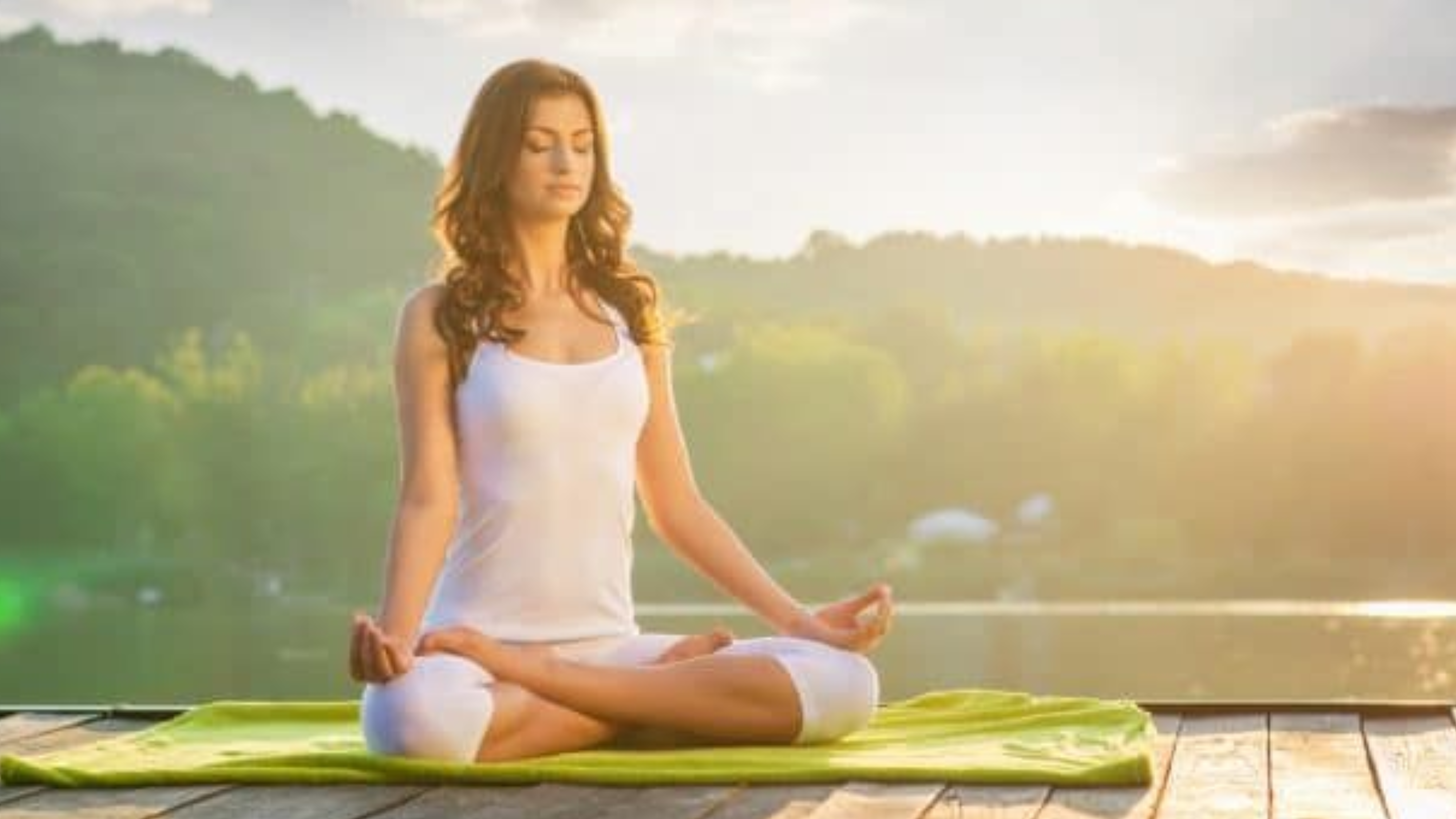 Visualization of prana energy flowing through human body during meditation and yoga practice